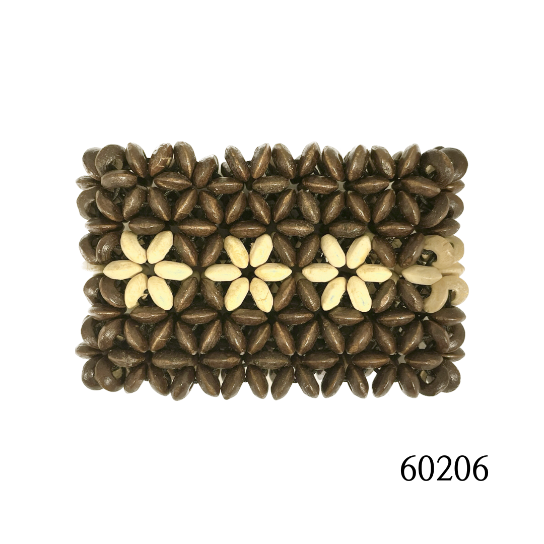 WL_60205 Handmade Wood beads Bangle