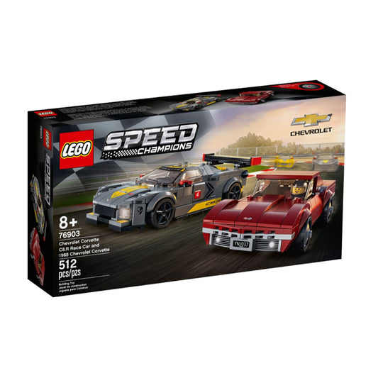 Lego 76903 Speed Champions Chevrolet Corvette C8.R & 1968 Chevrolet Corvette