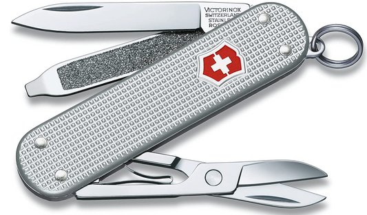 Victorinox 0.6221.26 pocket knife, silver Alox, barleycorn