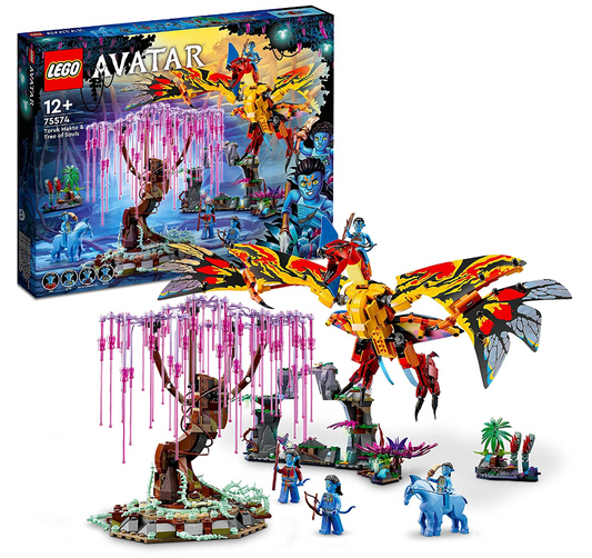 LEGO 75574 Avatar Toruk Makto und der Baum der Seelen, Bauspielzeug mit 4 Minifiguren, im Dunkeln leuchtende Pandora Szenarien, 2022 Film Set