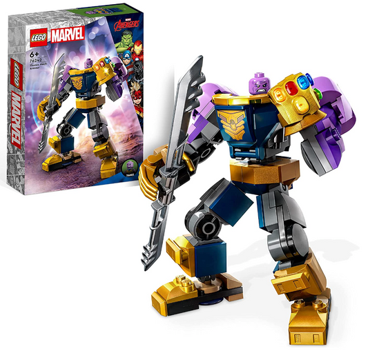 LEGO 76242 Marvel Thanos Mech Set, Action-Figur mit Infinity Gauntlet, Avengers-Superheld Geschenk zum Sammeln und Bauen für Kinder ab 6 Jahre