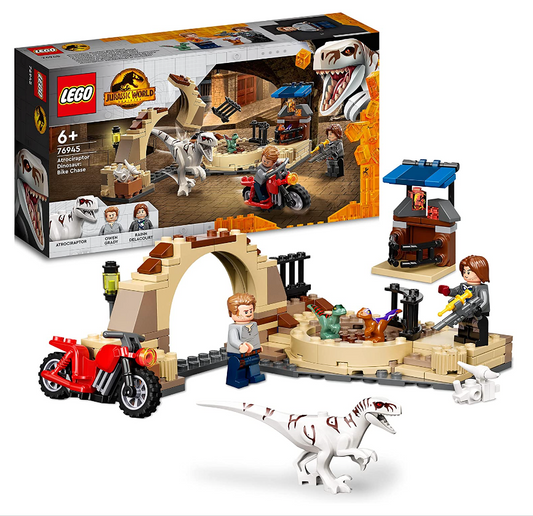 Lego 76945 Jurassic World Atrociraptor:Motorradverfolgungsjagd