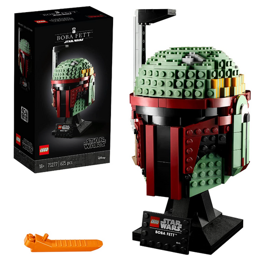 LEGO 75277 Star Wars Boba Fett Helm, Schaustück, Bauset zum Sammeln für Erwachsene, Geschenksidee für erfahrene Baumeister
