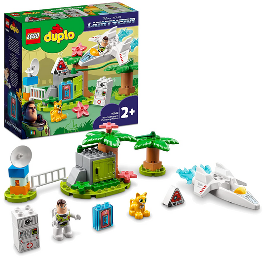 LEGO 10962 DUPLO Disney and Pixar Buzz Lightyears Planetenmission Weltraum-Spielzeug mit Raumschiff und Roboter für Kleinkinder, Mädchen und Jungen ab 2 Jahre
