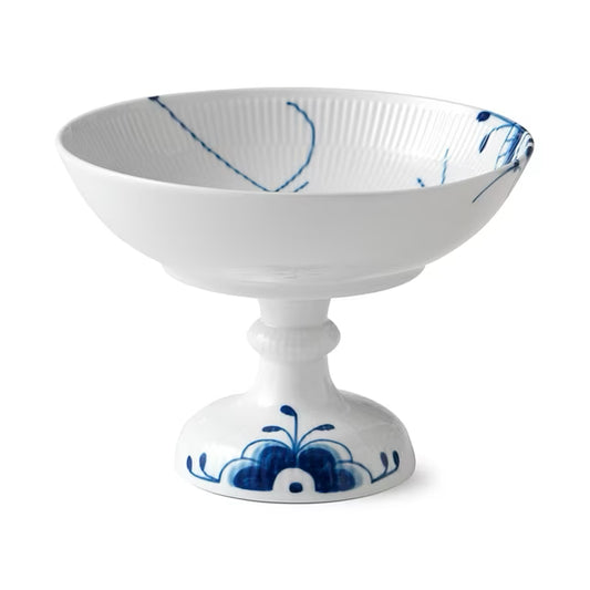 Royal Copenhagen 1017363 blue Fluted mega bowl on stand 15cm
