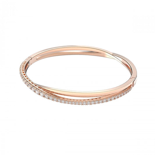 Swarovski 5620552 Twist bracelet, White, Rose gold-tone plated