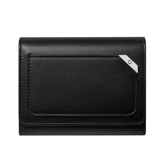 Montblanc 124102 Meisterstück Urban Business Card Holder with Flap and Coin Pocket Black