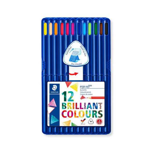 Staedtler Ergosoft 12 coloured pencils., Colourful choices