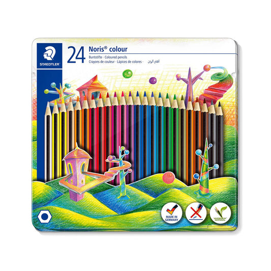 Staedtler 185 C24JB Noris Colour Colouring Pencils Assorted, Pack of 24